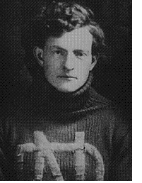 Notre Dame football player Louis Salmon