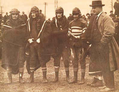 1919 Centre football team after West Virginia game