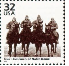 Notre Dame Four Horsemen postage stamp