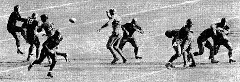 Army blocks a punt in the 1929 game against Notre Dame