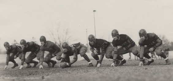 Purdue's 1929 football line
