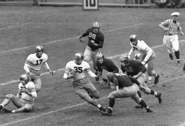 1945 Doc Blanchard carrying for Army against Michigan