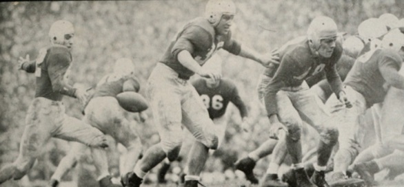 Georgia in the 1947 Sugar Bowl, facing North Carolina