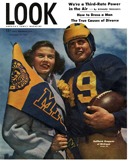 Michigan halfback Bob Chappuis on the cover of Look magazine in 1947