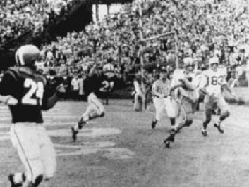 Mickey Mangham touchdown catch for LSU in 1959 Sugar Bowl