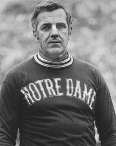 Notre Dame football coach Ara Parseghian
