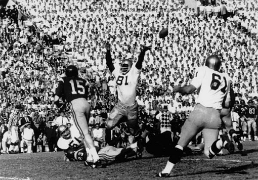 Notre Dame-Southern Cal football game in 1966