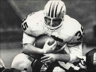 Ohio State fullback Jim Otis scoring a touchdown against Iowa in 1968