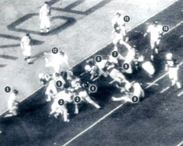 Kansas blows the 1969 Orange Bowl to Penn State because they had 12 men on the field