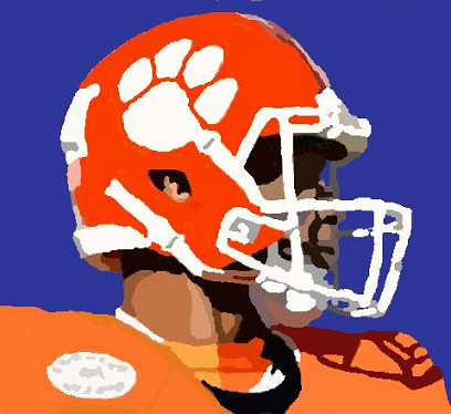 MS Paint of Clemson football player, 2015
