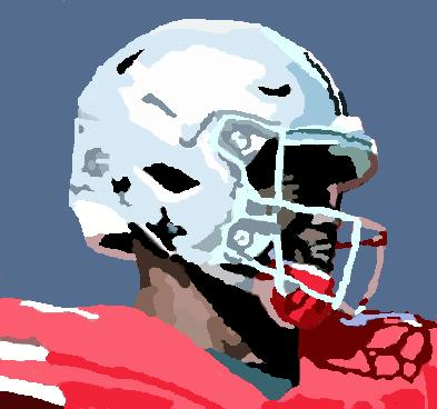 MS Paint portrait of an Ohio State player