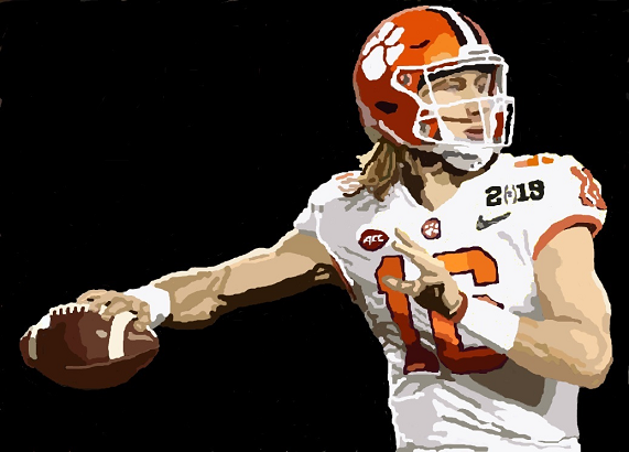 Clemson's true freshman quarterback Trevor Lawrence