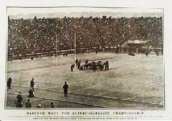 1901 Harvard-Yale football game in Harper's
